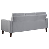 Bowen Gray Upholstered Track Arms Tufted Sofa from Coaster - Luna Furniture