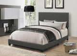 Boyd Charcoal Upholstered Full Bed with Nailhead Trim from Coaster - Luna Furniture
