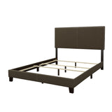 Boyd Charcoal Upholstered Queen Bed with Nailhead Trim from Coaster - Luna Furniture