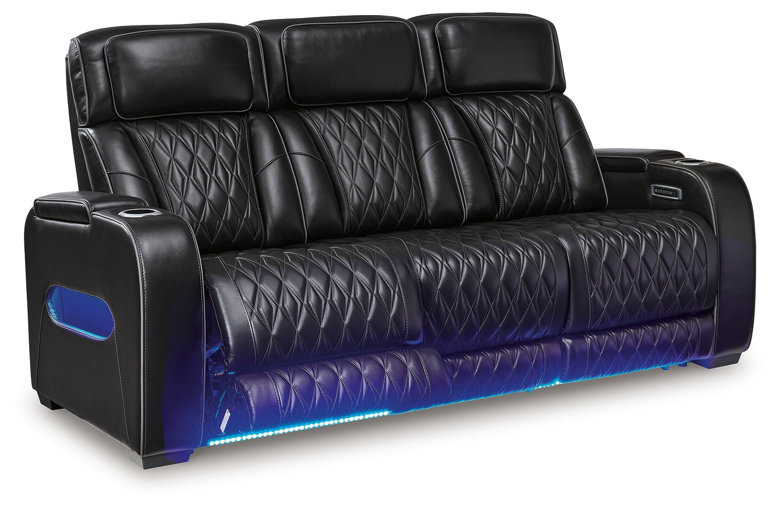 Ashley Boyington Black Power Reclining Sofa - Luna Furniture