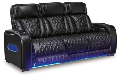 Boyington Black Power Reclining Sofa from Ashley - Luna Furniture