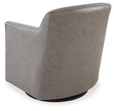 Bradney Fossil Swivel Accent Chair from Ashley - Luna Furniture