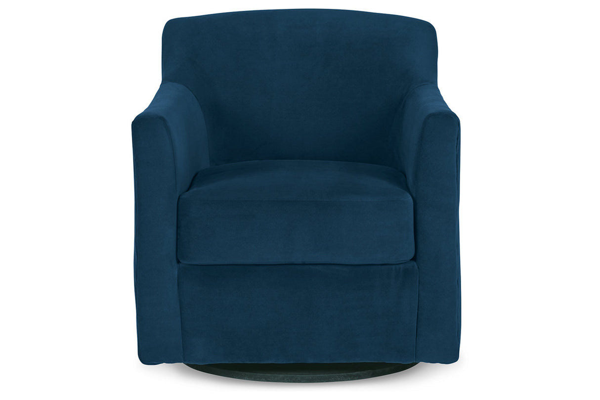 Bradney Ink Swivel Accent Chair from Ashley - Luna Furniture