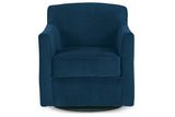 Bradney Ink Swivel Accent Chair from Ashley - Luna Furniture