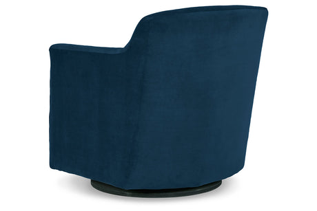 Bradney Ink Swivel Accent Chair from Ashley - Luna Furniture