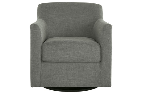 Bradney Smoke Swivel Accent Chair from Ashley - Luna Furniture