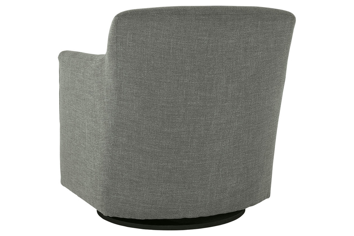 Bradney Smoke Swivel Accent Chair from Ashley - Luna Furniture