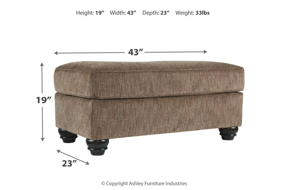 Braemar Brown Ottoman from Ashley - Luna Furniture