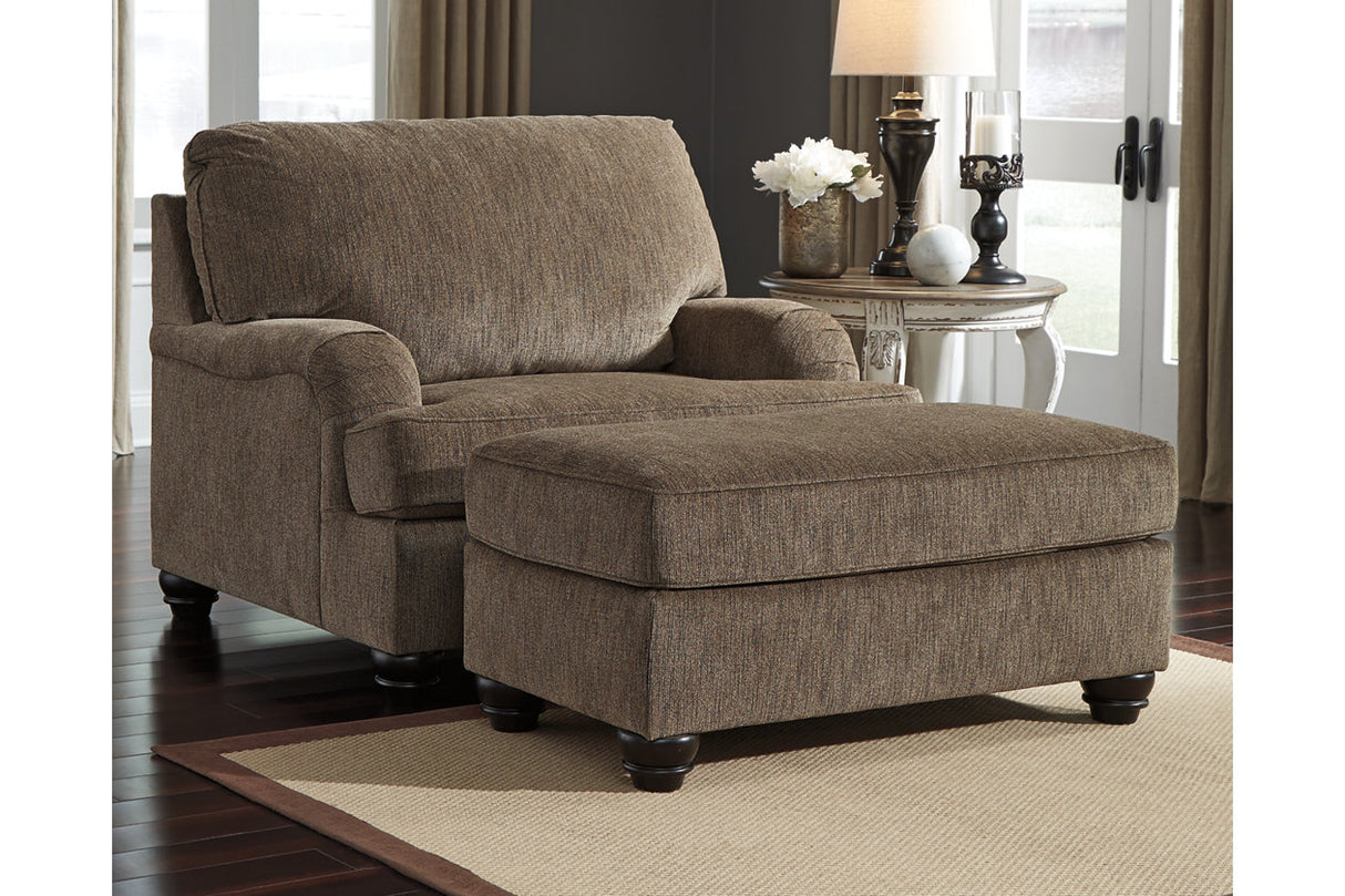 Braemar Brown Ottoman from Ashley - Luna Furniture