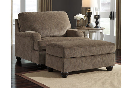 Braemar Brown Ottoman from Ashley - Luna Furniture