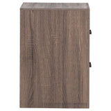 Brantford Barrel Oak 2-Drawer Nightstand from Coaster - Luna Furniture