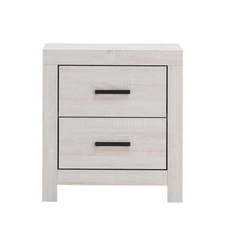 Brantford Coastal White 2-Drawer Nightstand from Coaster - Luna Furniture