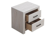 Brantford Coastal White 2-Drawer Nightstand from Coaster - Luna Furniture