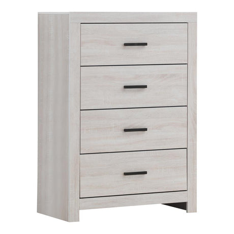Brantford Coastal White 4-Drawer Chest from Coaster - Luna Furniture