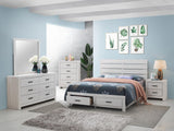 Brantford Coastal White 6-Drawer Dresser with Mirror from Coaster - Luna Furniture