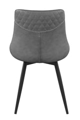 Brassie Gray Upholstered Side Chairs, Set of 2 from Coaster - Luna Furniture