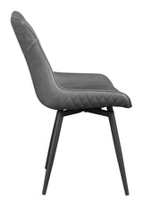Brassie Gray Upholstered Side Chairs, Set of 2 from Coaster - Luna Furniture