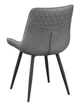 Brassie Gray Upholstered Side Chairs, Set of 2 from Coaster - Luna Furniture