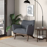 Brayden Sea Side Grey Linen Armchair from Ashcroft Furniture - Luna Furniture
