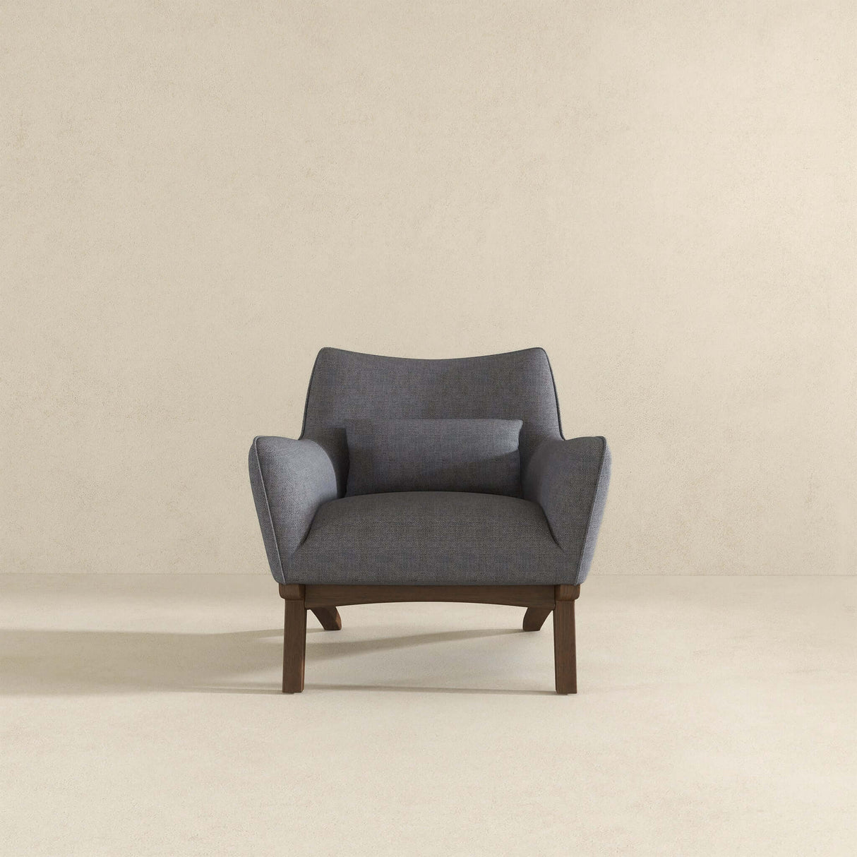Brayden Sea Side Grey Linen Armchair from Ashcroft Furniture - Luna Furniture