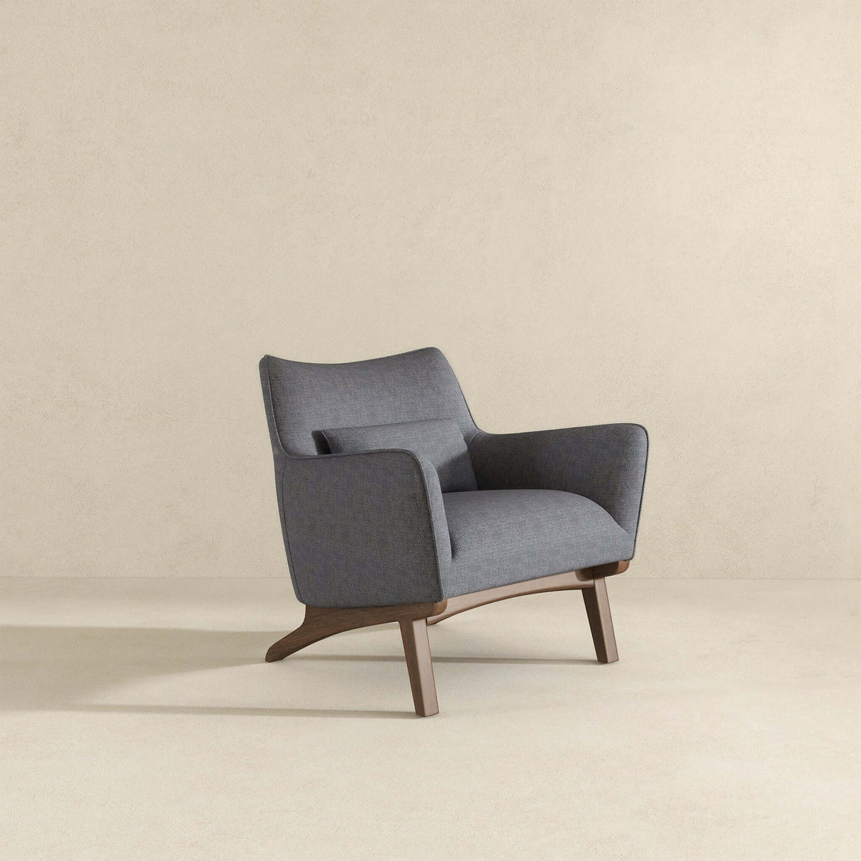 Brayden Sea Side Grey Linen Armchair from Ashcroft Furniture - Luna Furniture