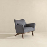 Brayden Sea Side Grey Linen Armchair from Ashcroft Furniture - Luna Furniture