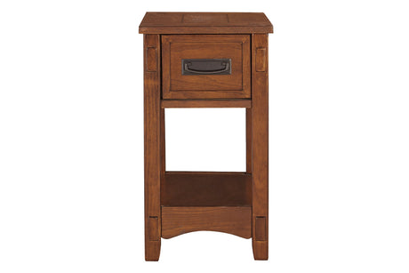 Breegin Brown Chairside End Table from Ashley - Luna Furniture