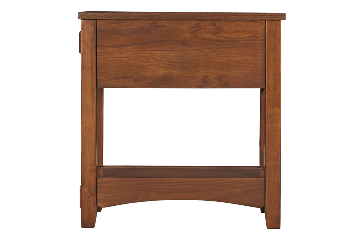 Breegin Brown Chairside End Table from Ashley - Luna Furniture
