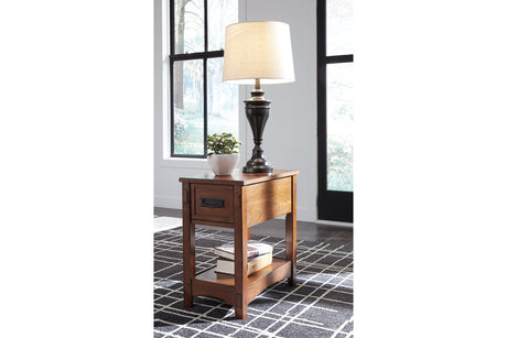 Breegin Brown Chairside End Table from Ashley - Luna Furniture