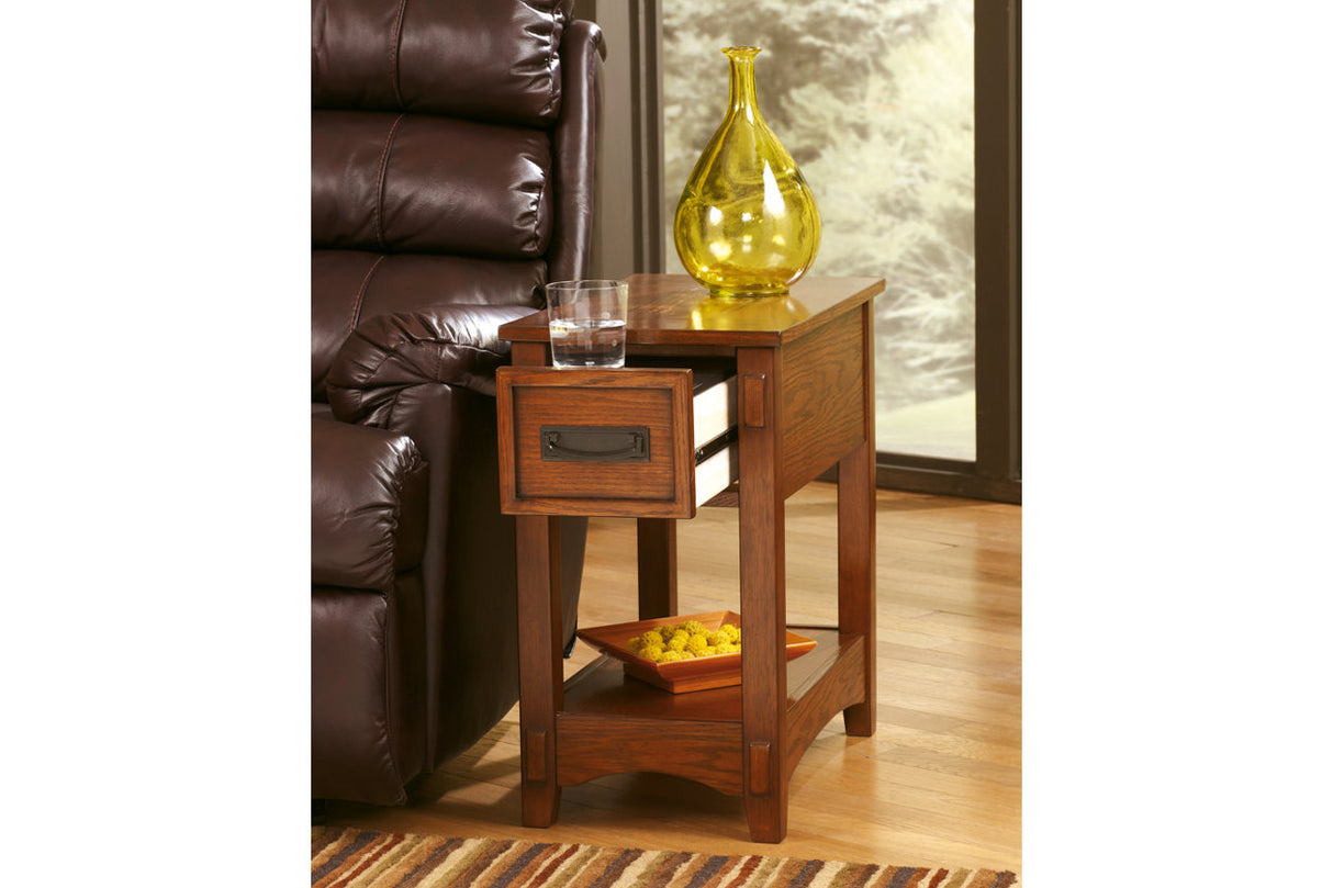 Breegin Brown Chairside End Table from Ashley - Luna Furniture