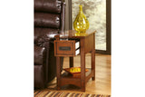 Breegin Brown Chairside End Table from Ashley - Luna Furniture
