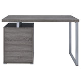 Brennan Weathered Gray 3-Drawer Office Desk from Coaster - Luna Furniture