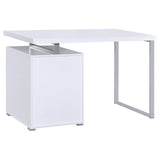 Brennan White 3-Drawer Office Desk from Coaster - Luna Furniture