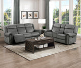 Brennen Charcoal Double Reclining Sofa from Homelegance - Luna Furniture