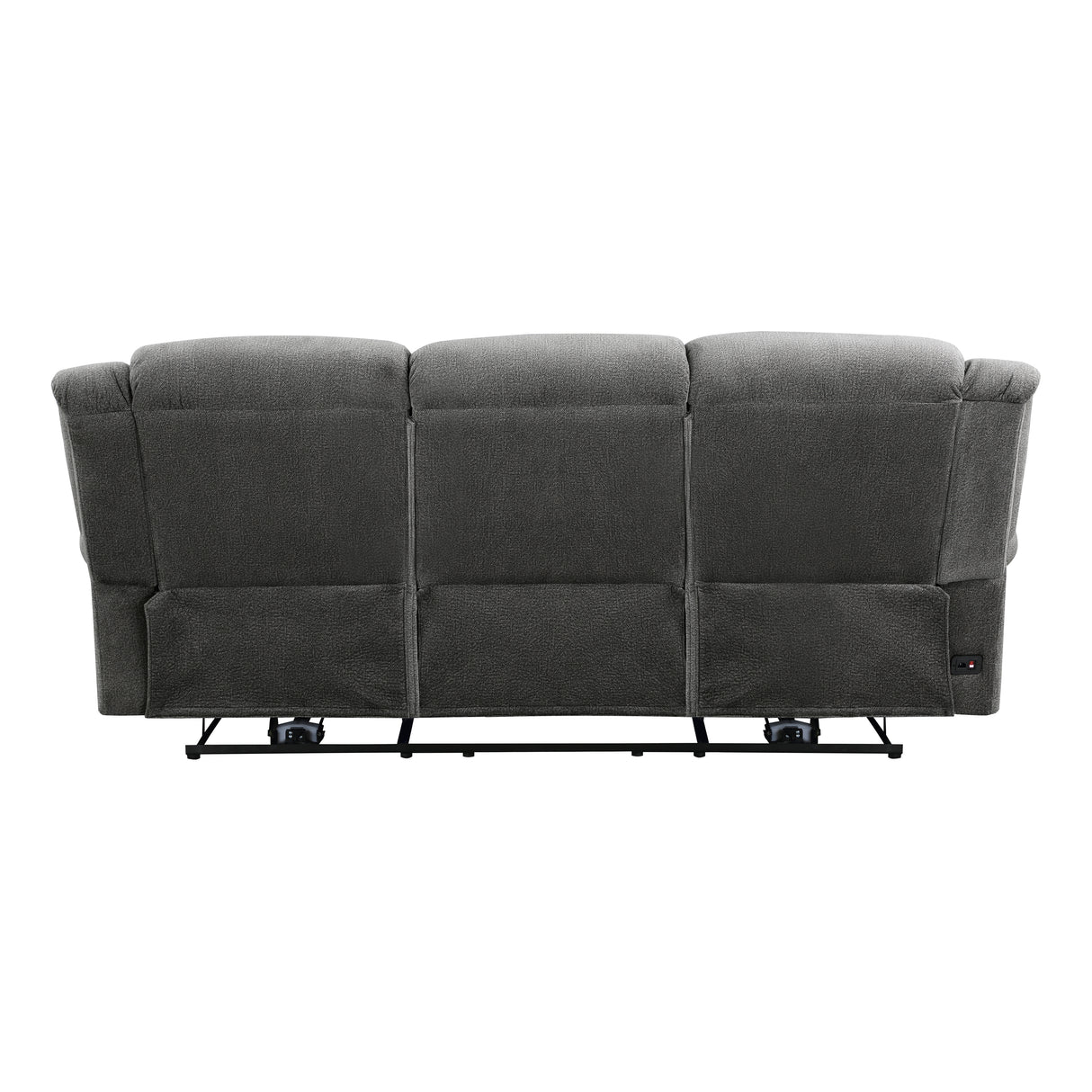 Brennen Charcoal Power Double Reclining Sofa from Homelegance - Luna Furniture
