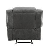 Brennen Charcoal Reclining Chair from Homelegance - Luna Furniture