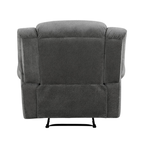 Brennen Charcoal Reclining Chair from Homelegance - Luna Furniture