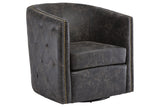 Brentlow Distressed Black Accent Chair from Ashley - Luna Furniture
