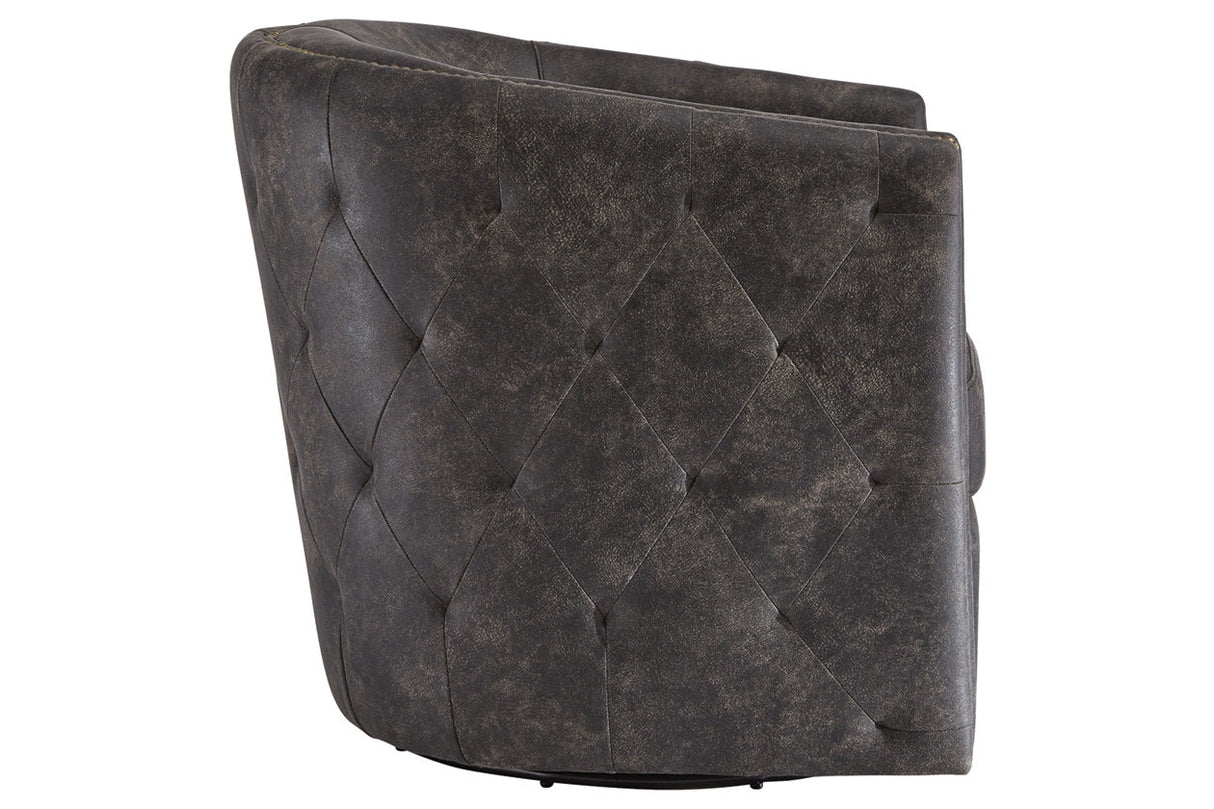 Brentlow Distressed Black Accent Chair from Ashley - Luna Furniture