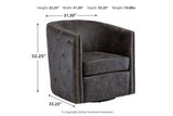 Brentlow Distressed Black Accent Chair from Ashley - Luna Furniture
