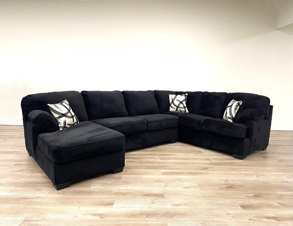 Brentwood Black LAF Sectional