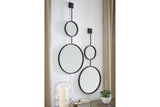 Brewer Black Accent Mirror from Ashley - Luna Furniture
