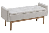 Briarson Beige/Brown Storage Bench from Ashley - Luna Furniture