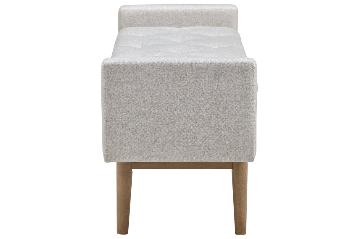 Briarson Beige/Brown Storage Bench from Ashley - Luna Furniture
