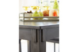 Bridson Gray 5-Piece Counter Height Set from Ashley Furniture - Luna Furniture