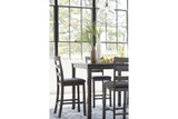 Bridson Gray 5-Piece Counter Height Set from Ashley Furniture - Luna Furniture