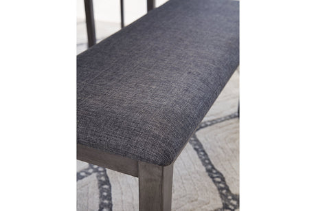 Bridson Gray Dining Table and Chairs with Bench from Ashley - Luna Furniture