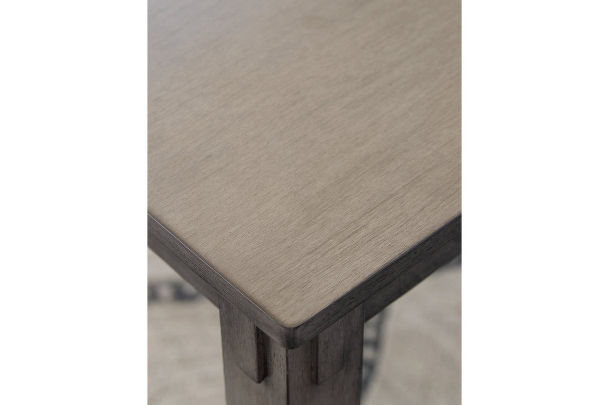 Bridson Gray Dining Table and Chairs with Bench from Ashley - Luna Furniture