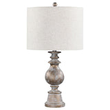 Brie Oatmeal and Antique Gold Drum Shade Table Lamp from Coaster - Luna Furniture