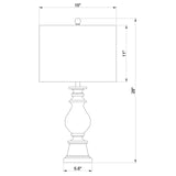 Brie Oatmeal and Antique Gold Drum Shade Table Lamp from Coaster - Luna Furniture